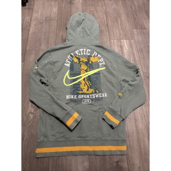 Nike Sportswear  Sweatshirt Hoodie Athletic Dept Pullover DC3546-353  Men's S - Picture 4 of 5